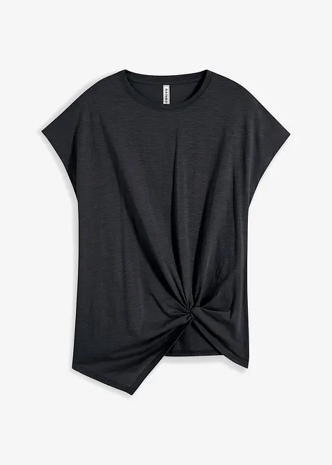 Topp med knutdetalj i ren ekologisk bomull, bonprix