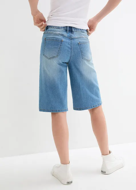 Jeansshorts, High Waist, skön midja, bonprix