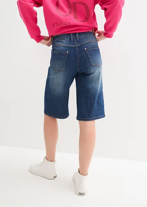 Jeansshorts, High Waist, skön midja, bonprix