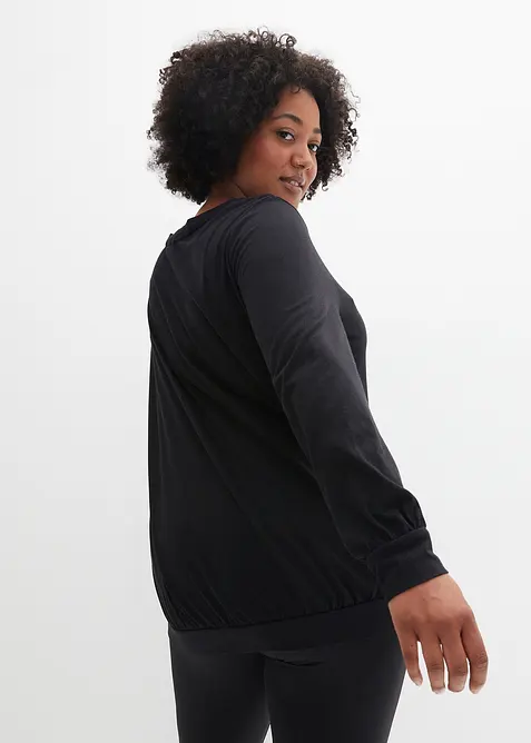 Avslappnad l&aring;ng&auml;rmad sporttr&ouml;ja, bonprix