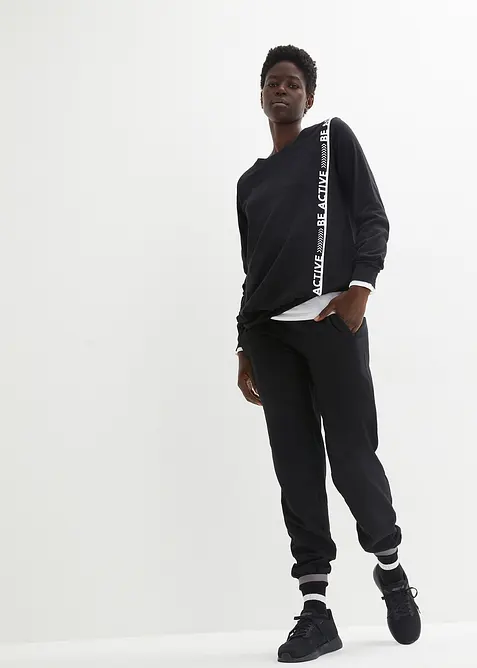 Avslappnad l&aring;ng&auml;rmad sporttr&ouml;ja, bonprix