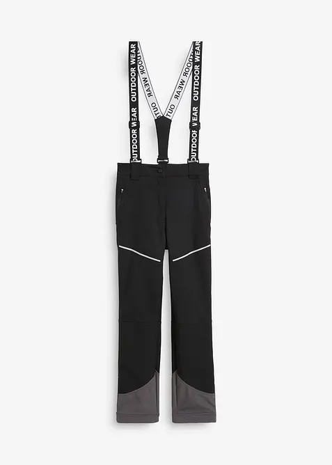 Vattenavvisande funktionsbyxa i softshell med stretchandel, bonprix