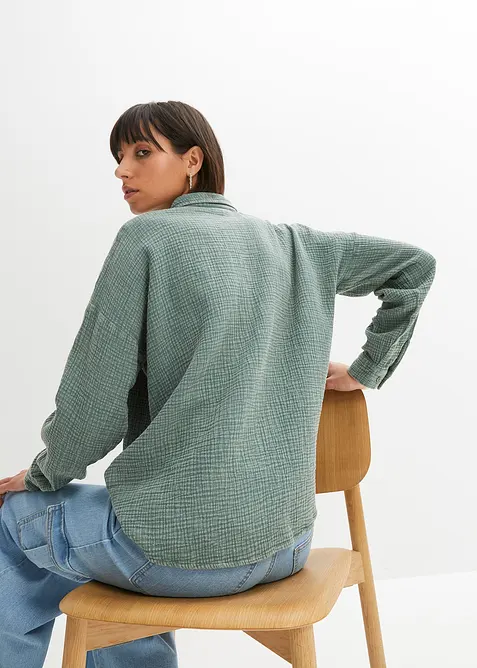 Blus av muslin, bonprix