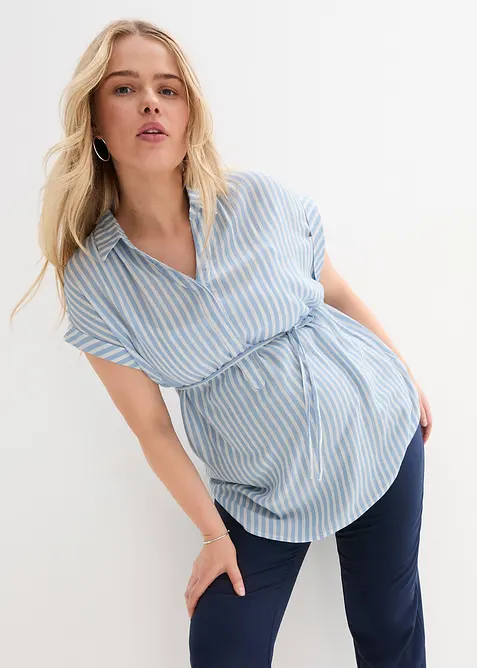 Mamma-/amningsblus i viskos, bonprix