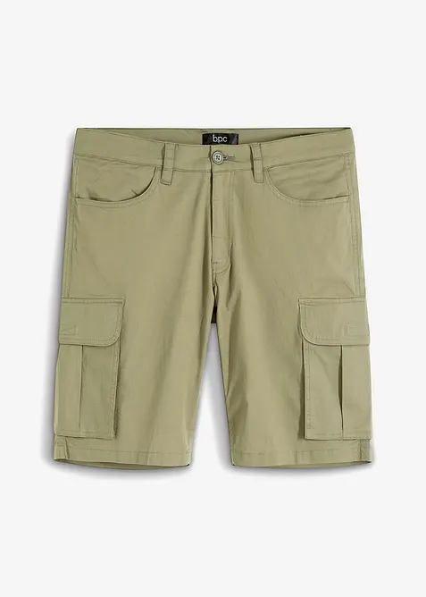 Stretchiga bermudashorts i cargostil, normal passform, bonprix