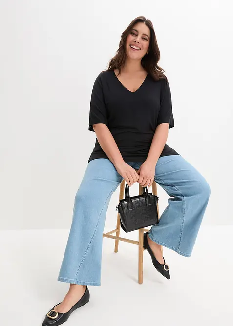 Lång topp av hållbar viskos, bonprix