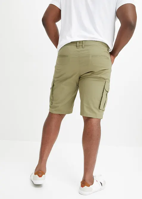 Stretchiga bermudashorts i cargostil, normal passform, bonprix