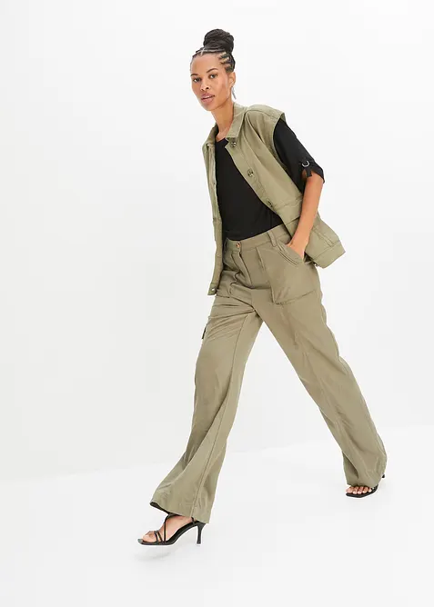 T-shirt med b&aring;tringning, bonprix