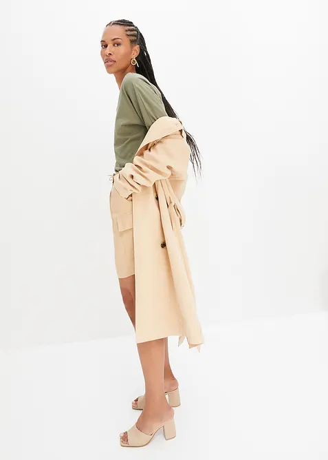 Topp med 3/4-ärmar och ekologisk bomull, bonprix