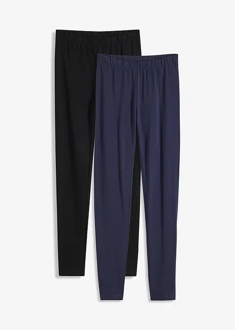 Ankellånga leggings (2-pack), bonprix