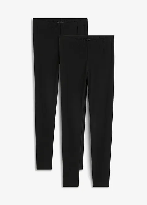 Ankellånga leggings (2-pack), bonprix