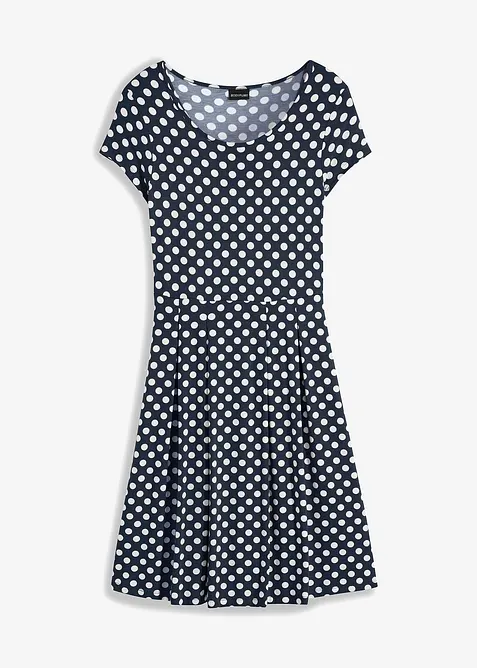 Jerseykl&auml;nning i viskosmix, bonprix