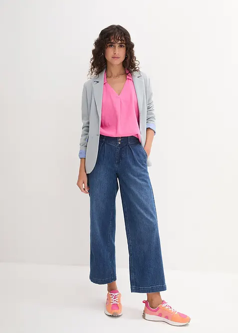 Tunika i luftig linnemix, bonprix