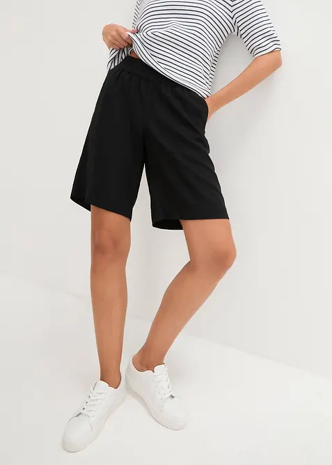 Shorts av lin- och viskosmix, bonprix
