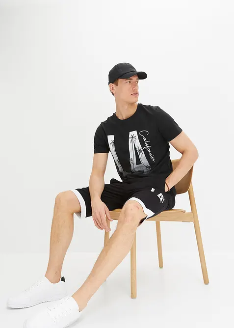 T-shirt i ekologisk bomull, Slim Fit, bonprix