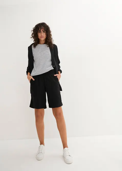 Shorts av lin- och viskosmix, bonprix