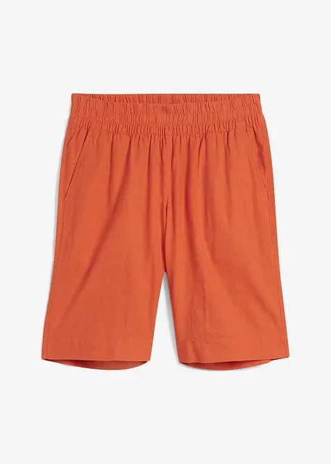 Shorts av lin- och viskosmix, bonprix