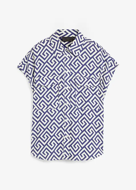 Blus av viskos med vackert fall, bonprix