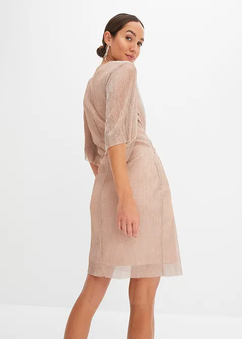 Klänning med glansig effekt, bonprix