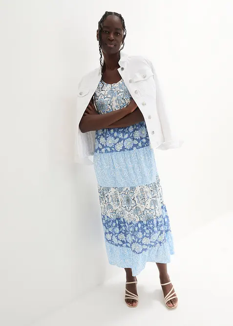 Maxiklänning i bomullsjersey, bonprix