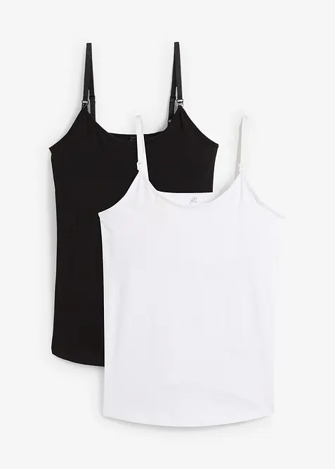 Amningslinne av ekologisk bomull (2-pack), bonprix