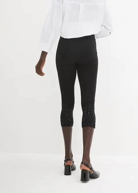 Caprileggings av bomullsmix, bonprix