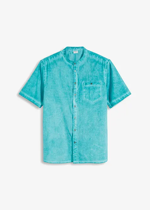 Kort&auml;rmad skjorta med tv&auml;ttad look, bonprix