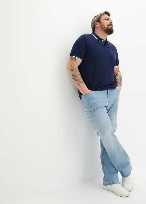 Pikétröja i bomull (2-pack), bonprix