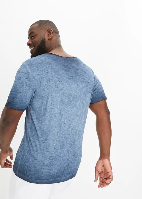 T-shirt i ekologisk bomull med tv&auml;ttad look, bonprix