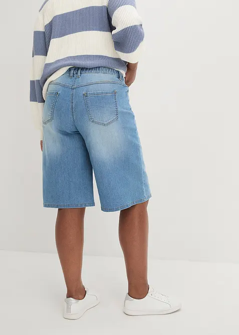 Jeansshorts, High Waist, skön midja, bonprix