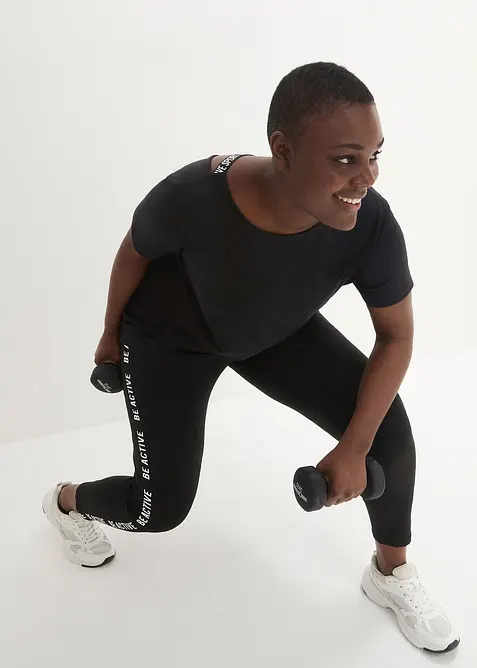 Lång sporttopp med ryggringning, bonprix