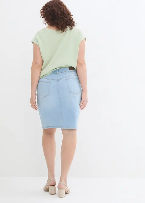 Stretchig jeanskjol, bonprix