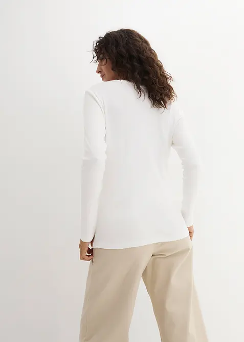 Långärmad bomullstopp, bonprix