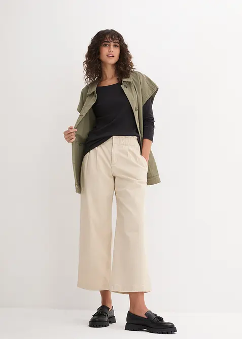 Långärmad bomullstopp, bonprix