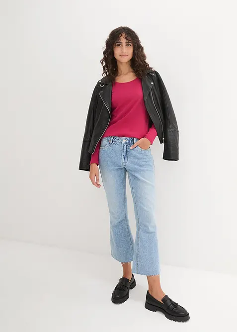 Långärmad bomullstopp, bonprix