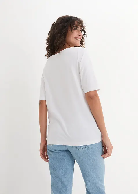 Topp med b&aring;tringning, bonprix