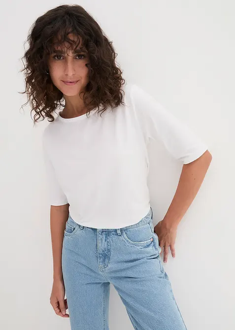 Topp med b&aring;tringning, bonprix