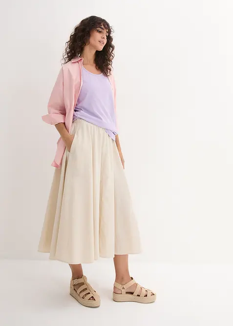 L&aring;ngt linne av bomull (5-pack), bonprix