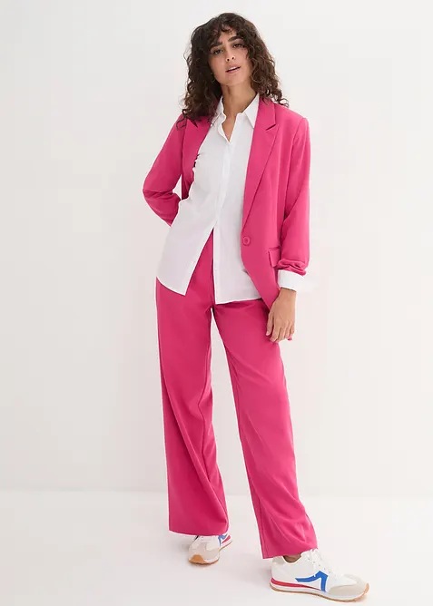 Stretchblus, långärmad, bonprix