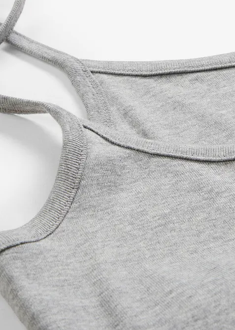 Linne med smala axelband, av bomull (3-pack), bonprix