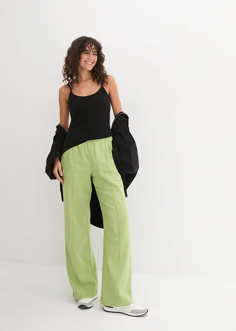 Linne med smala axelband, av bomull (3-pack), bonprix