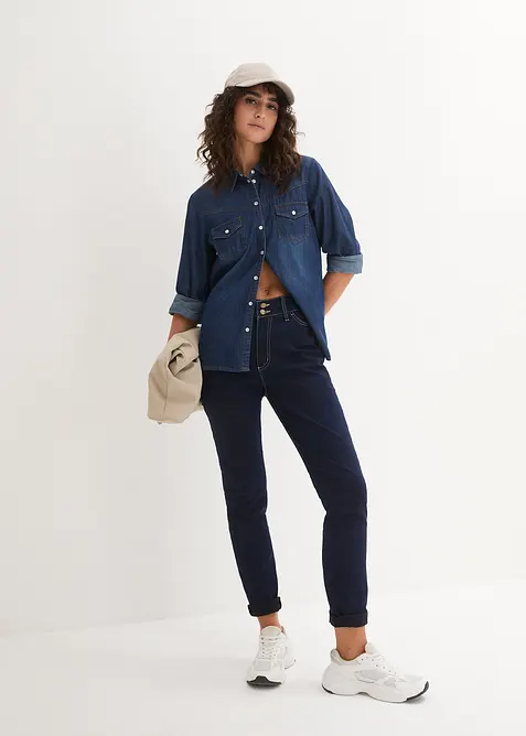 Highwaist-jeans i Slim Fit med Super Stretch, bonprix