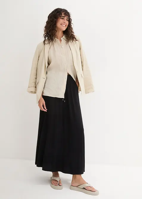 Jerseykjol av viskosmix, bonprix