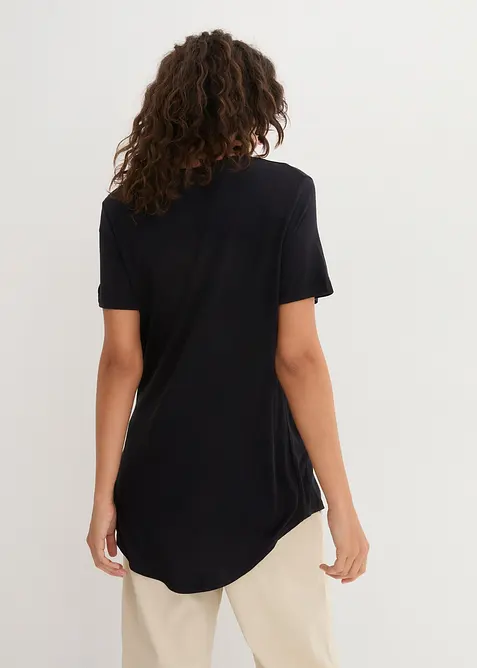 Lång topp i mjuk viskos, bonprix