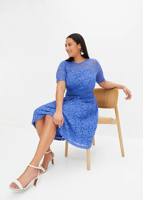 Spetskl&auml;nning med virkad inf&auml;llning, bonprix