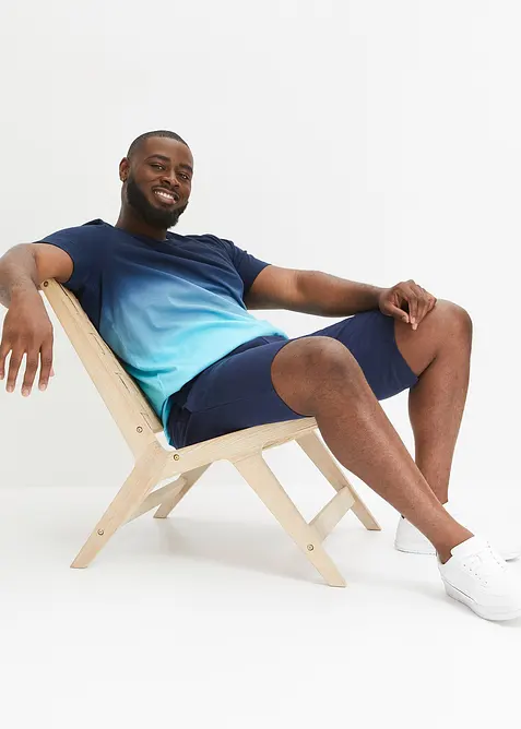 T-shirt och trikåbermudas (2 delar) i bomull, bonprix