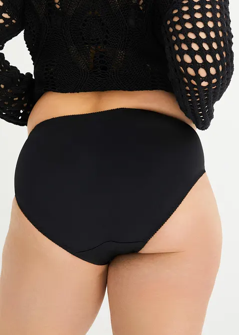 Formande trosa med broderi (2-pack), bonprix