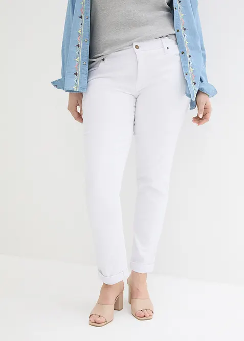 Straight Jeans Mid Waist, Stretch, bonprix