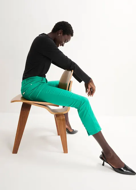 Stretchbyxa i bomullsmix, bonprix