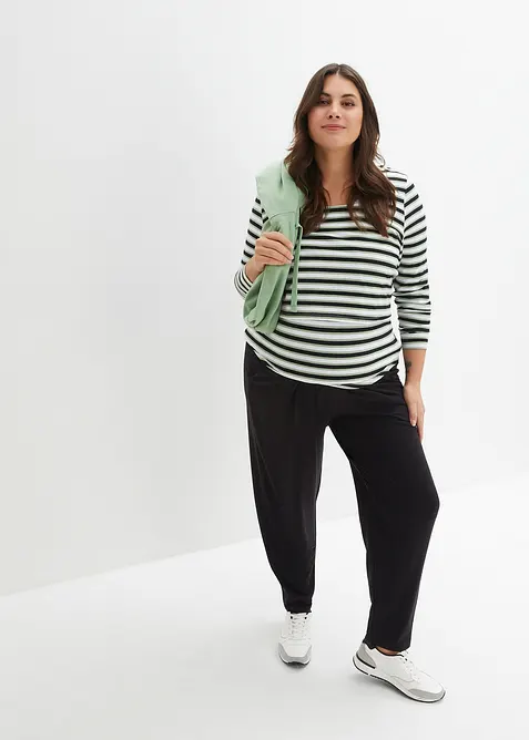 Mammaharemsbyxa i jersey, loose fit, bonprix